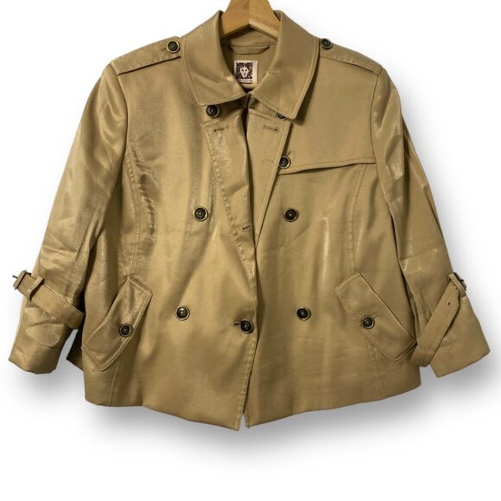 Anne Klein Belted Utility Blazer Jacket Large‎